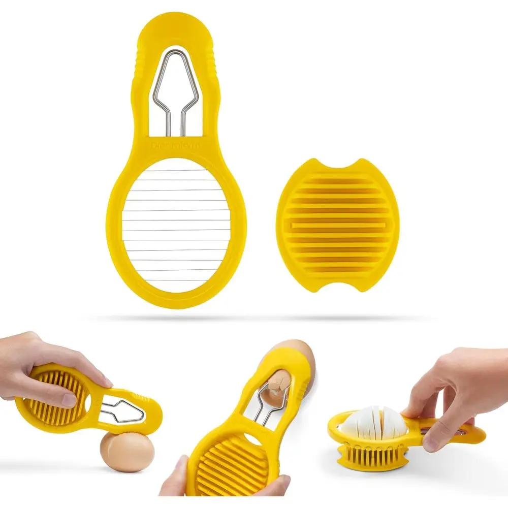 

Compact Dual-Function Egg Peeler and Slicer for Perfectly Boiled Eggs - Yellow