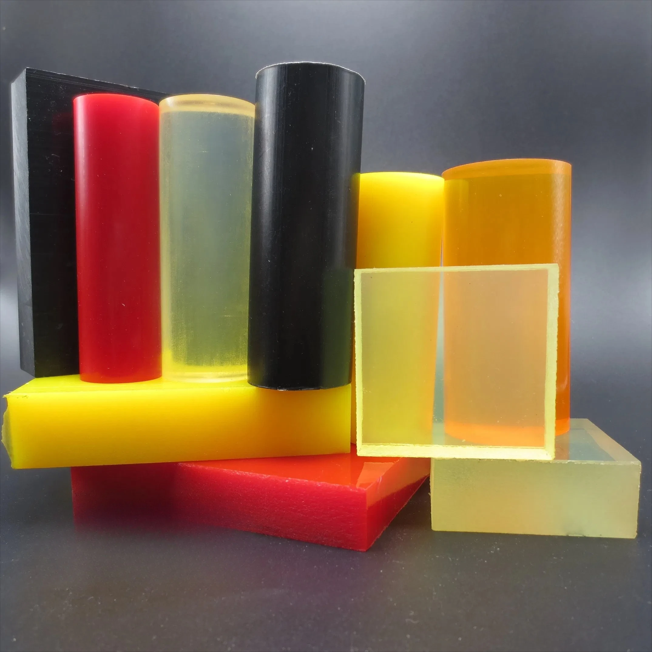 Length 500mm Colored Polyurethane Hollow Rod PU Plastic Pipe Bar Shock Absorber OD 20mm 25mm 30mm 35mm 40mm 45mm 50 55mm