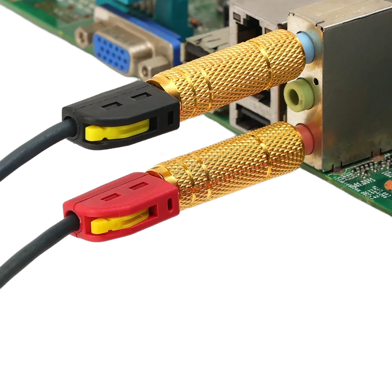 Quick Connect High Current Gold-plated Connector 32A 4mm Banana Plug Solderless Connector Audio Copper Speaker Amplifier
