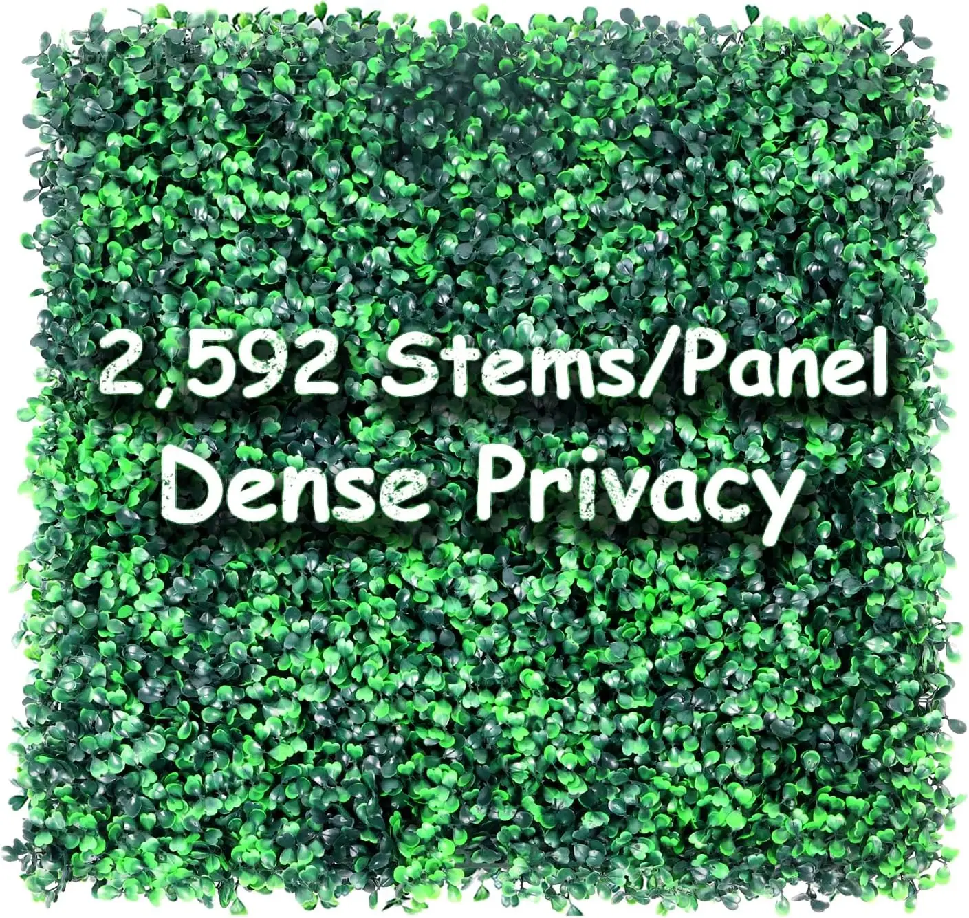

12-Pack 20x20 Inch Artificial Boxwood Hedge Panels, UV-Protected Privacy Screen for Outdoor Garden Fence Decor (33 Sq Ft)