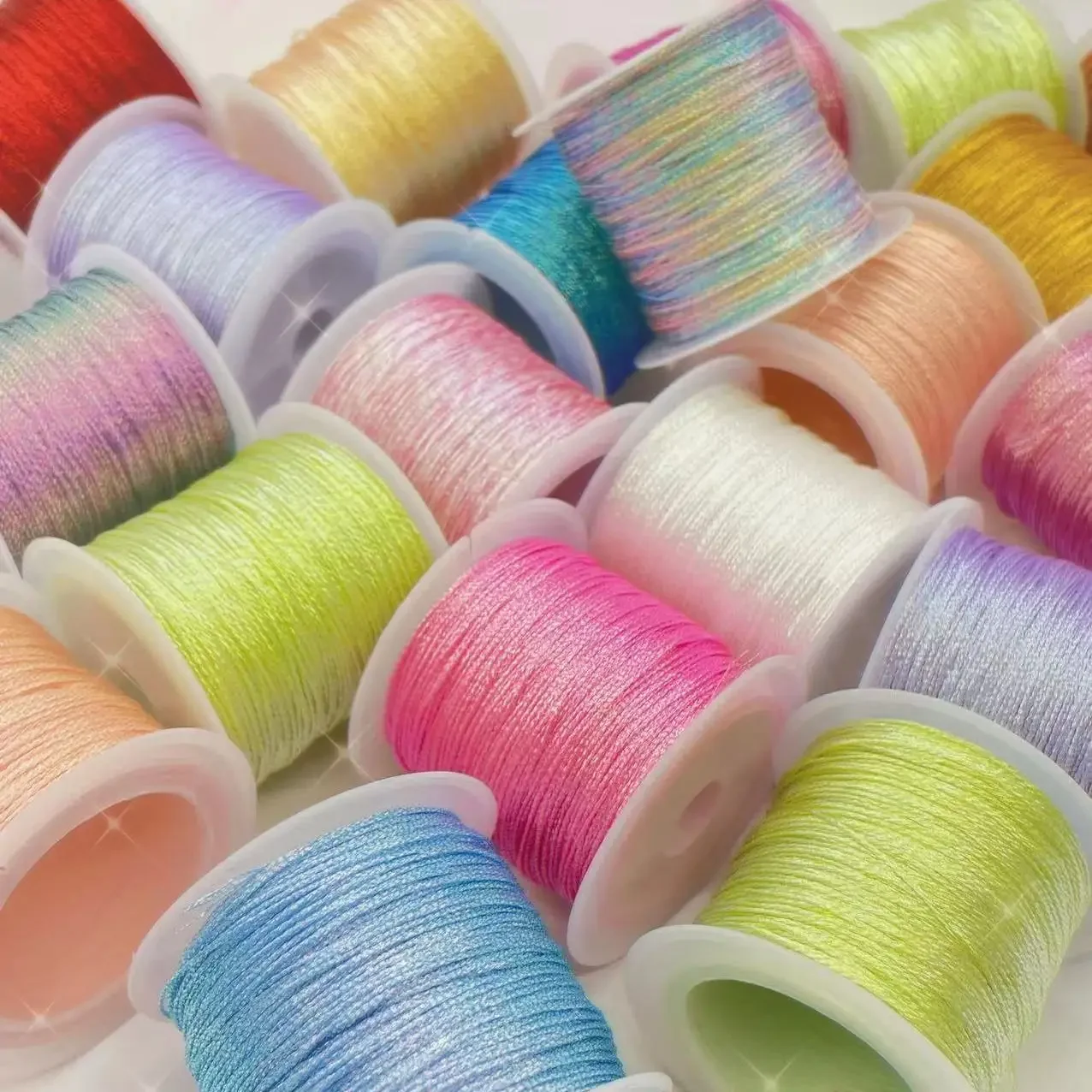 60M Phantom Gold Thread Yarn 6 Strands Braided Thread Hand Diy Crochet Braceletwinding Embroidery Lotu Material Superfine Thread
