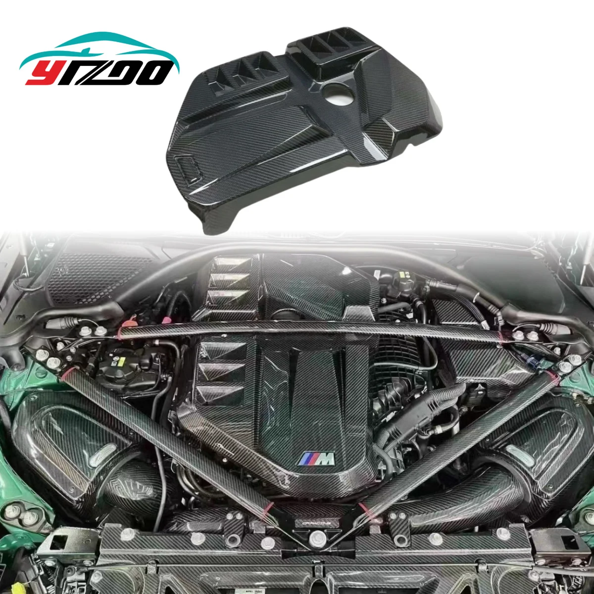 

Настоящий карбоновый чехол для защиты двигателя, замена оригинальной крышки, аксессуары для кузова BMW M 2 3 4 G87 G80 G82