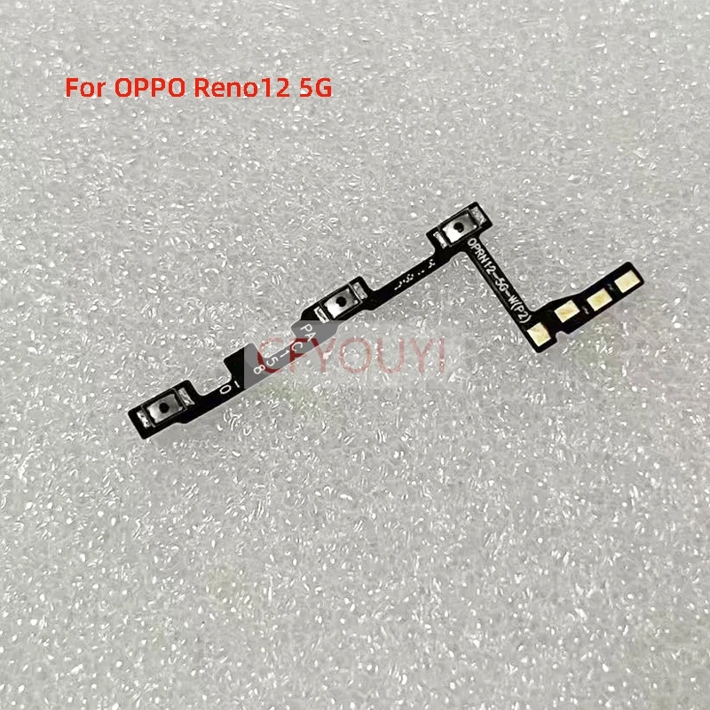1-10PCS For OPPO Reno12 Pro 5G / Reno 12 5G Power Button & Volume Button Flex Cable Replacement Part