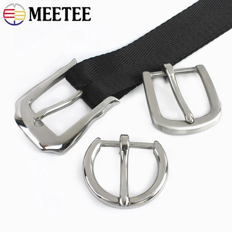 

1Pc 25mm Men's Stainless Steel Belt Buckles Metal Pin Clasp Man Waistband Head for Jeans Pants DIY Leather Crafts Accessories