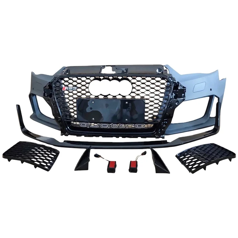 

Car A3 S3 8V Front Bumper Body Kits for A3 S3 2013 2014 2015 2016 Facelift RS3 Auto Bodikits A3 S3 Hatchback Sedan Bumper