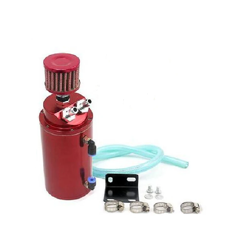 

Durable Car Baffled Oil Catch Can Pot Reservoir Tank Breather Filter Modified