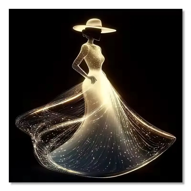 

5D алмазная живопись, роскошное золотое шифоновое платье, африканские женщины, полная алмазная вышивка, мозаика, набор для вышивки крестом, украшение дома