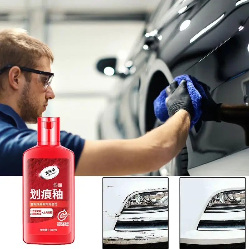 

300ml Car Polishing Wax Portable Scratch Repair Durable Car Scratch Removal Compound Car Care Products For Moderate Scratches