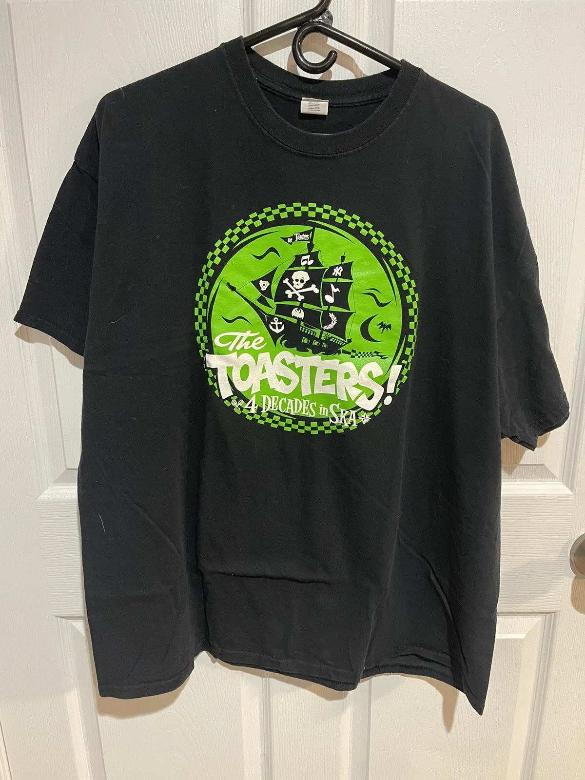 Мужская черная футболка VTG The Toasters 2XL The Toasters 40 лет в ска-группе