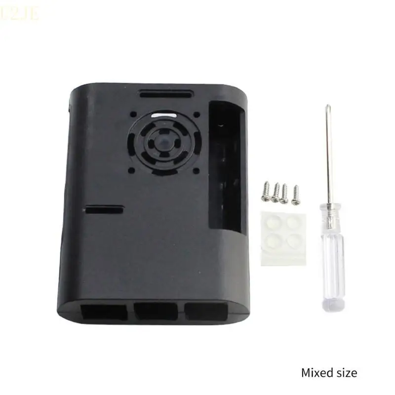 Case U2JE ABS для RPI 5b с охлаждающими вентиляционными радиаторами для охлаждения охлаждения охлаждающих вентиляторов RPI5