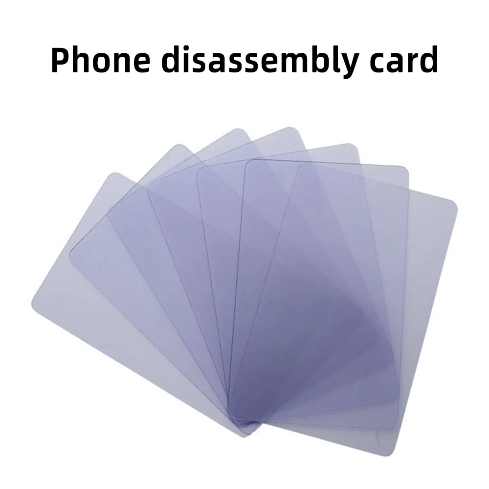 10 pezzi di carta di smontaggio superficie curva Display Screen Remover sottile carta dura per lo smantellamento del biglietto da visita