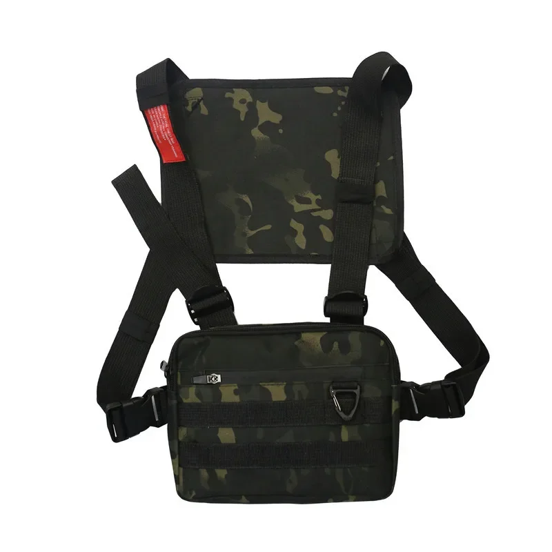 Outdoor Tactical Vest Bag CS Wargame Chest Rig Airsoft Pouch Holster Molle System Oxford Men Shoulder Camping Backpack