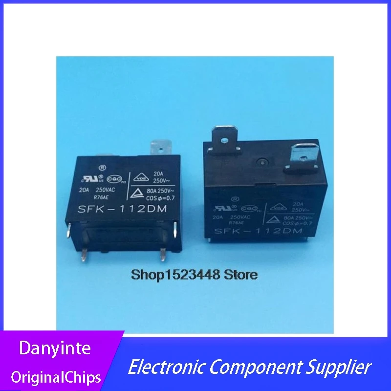 

New 5PCS/LOT SFK-112DM 12V SFK 112DM 12vdc 20A 250VAC Relay