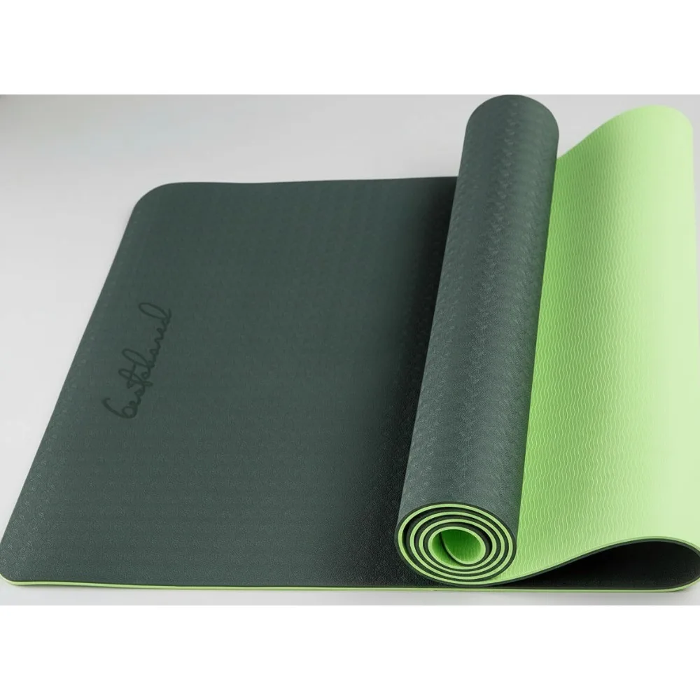 

Нескользящий коврик для йоги из ТПЭ толщиной 72 дюйма, легкий вес для начинающих, домашние фитнес-упражнения