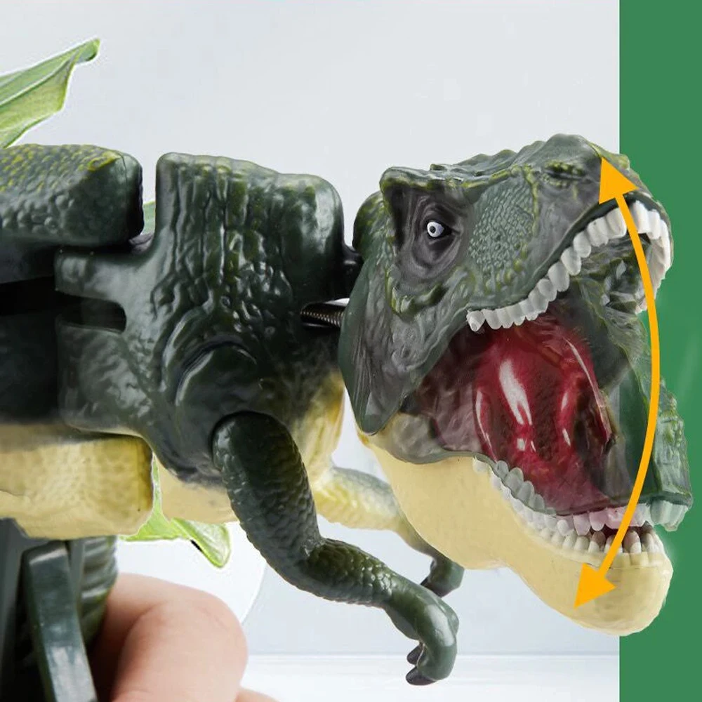 Children Decompression Dinosaur Zazaza Toy Creative Battery-free Telescopic Spring Swing Fidget Toys Christmas Gifts for Kids