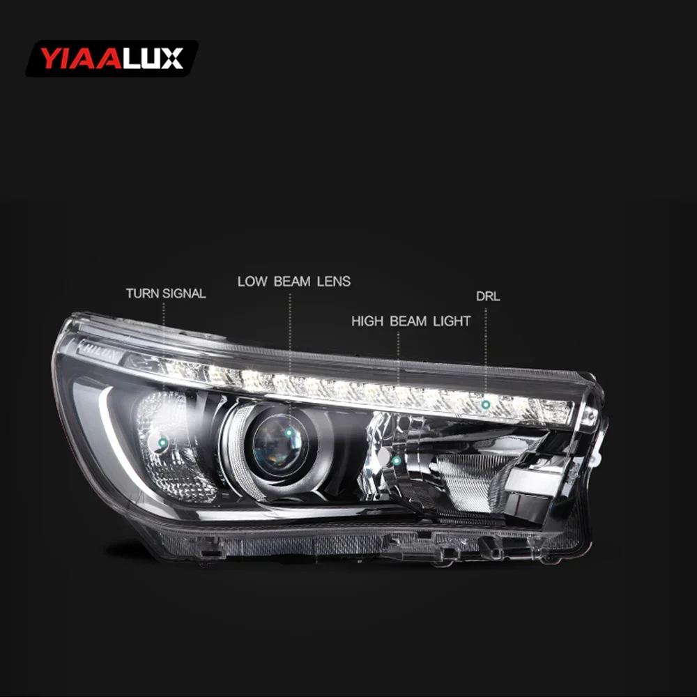 Vland Car Headlight Led Super Bright Head Light For Toyota Hiluv 2015 - 2016