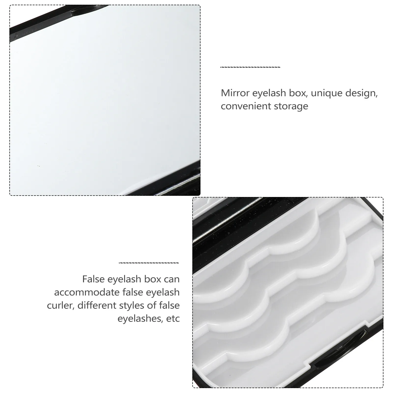 Waterproof Eyelash Storage Case – Lightweight Plastic Lash Organizer for Women, Ideal Gift for Birthday & Valentine’s Day