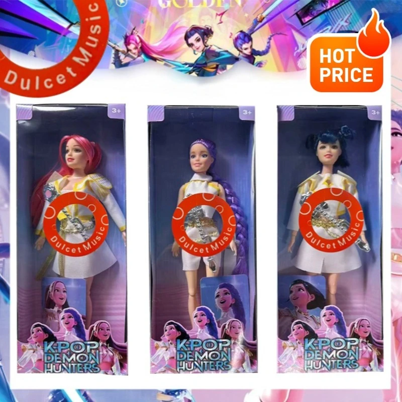 

Hot Demon Hunters Live-Action Kpop Figure Toy Rumi Mira Zoey Mira Theme Song Of Colorful Lights Birthday Gifts For Girls