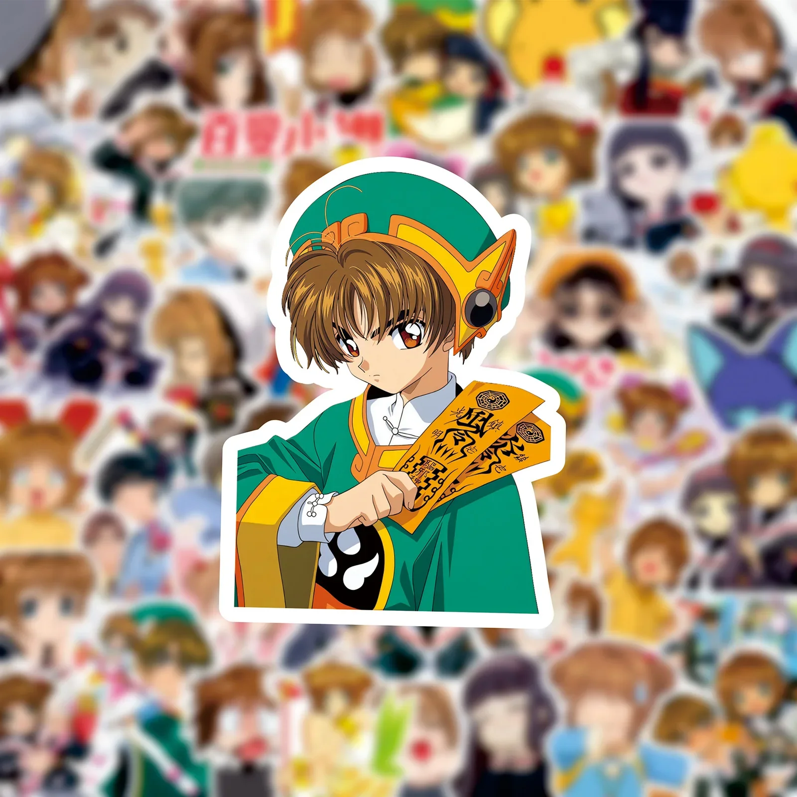80pcs Cardcaptor Sakura Card Captor Sakura Animation Character Notebook Phone Case Handbook Decoration