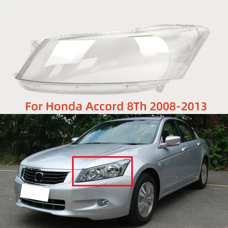 For Honda Accord 8Th Generation 2008 2009 2010 2011 2012 2013 Accessories Transparent PC Material Front Headlight Shell