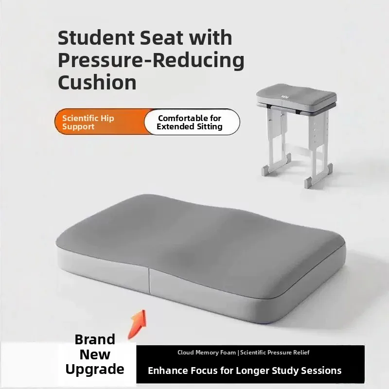 

Student Memory Foam Cushion Anti-Slip High School Chair D-Shaped Home Office Pad Breathable Design Non-Washable