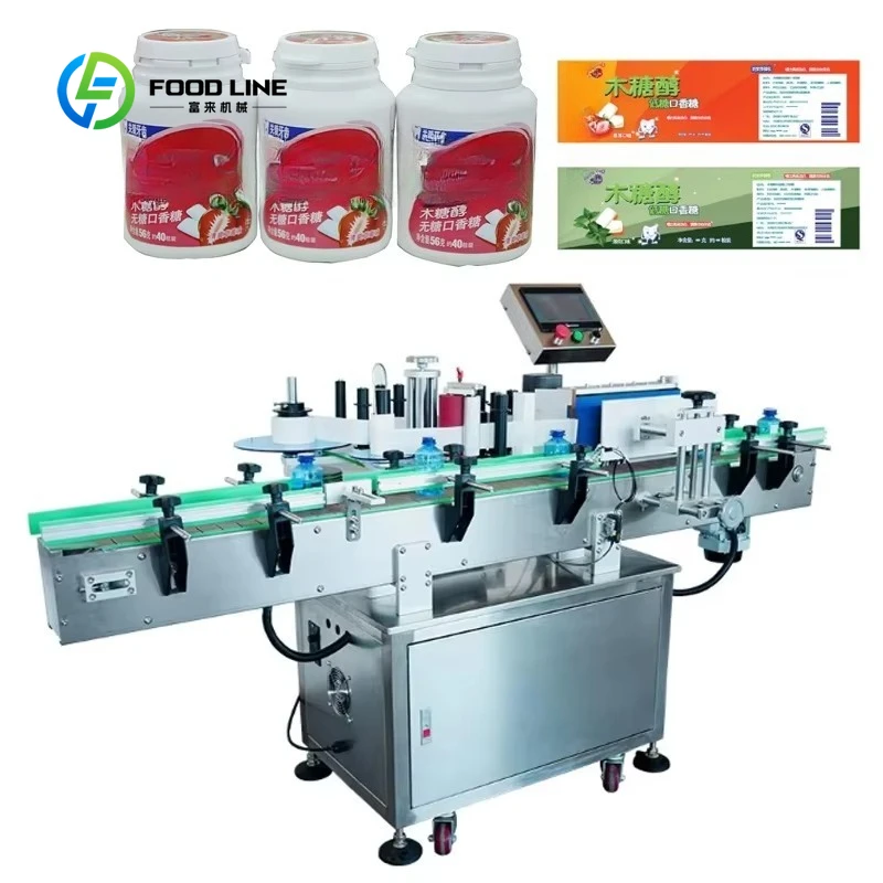 Hot Sale High Accuracy Automatic Labeling System Customized Modular Electric PLC Motor Driven Round Bottle Can Scalable Design