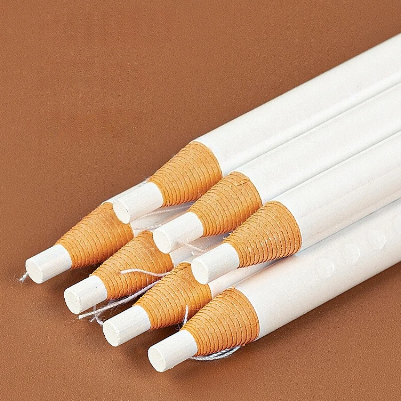 1pcs White Eyebrow Pencil Isolated Waterproof Eyebrow Pencil Waterproof Micro-Adjustable Eyeliner Eyeshadow Makeup Positioning