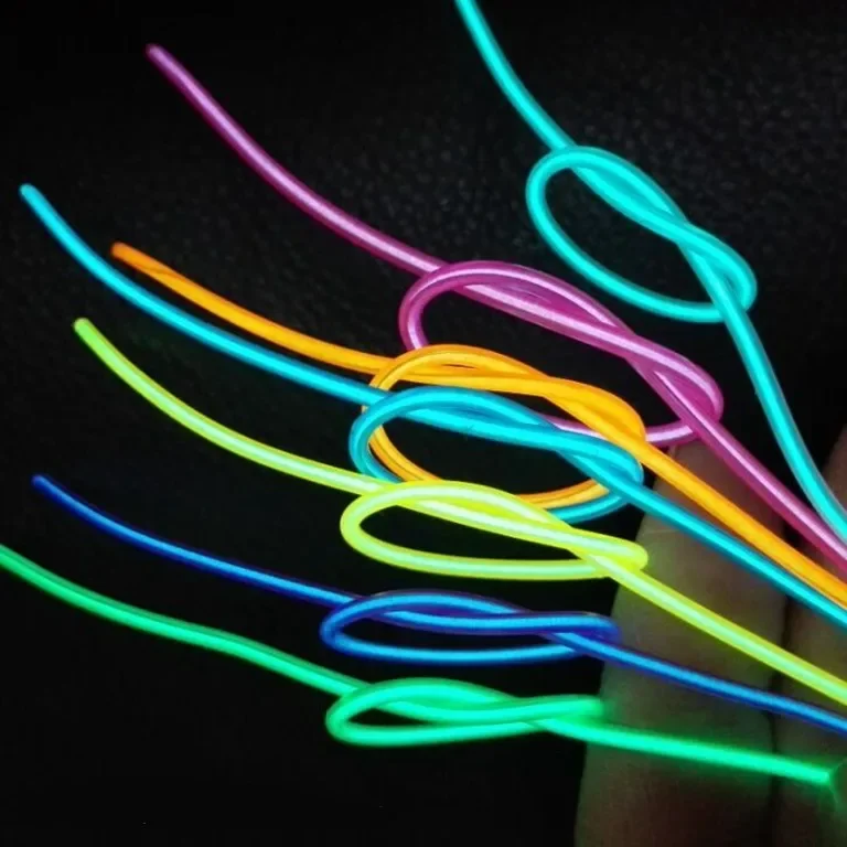 5m/lot EL Cold light fluorescent dance light luminous decorative lines LED luminescence line EL line fluorescence Wire Acc#