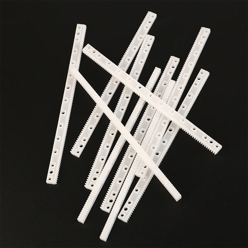 7X4X125MM Plastic Gear Rack Drive Sprocket Synchronous Wheel Toy Accessories 0.5 Mold Rack Plastic Tooth Type Track Bar