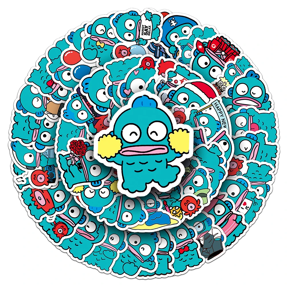 10/30/50 Stück Sanrio Cartoon Hässlicher Fisch Hangyodon Graffiti-Aufkleber DIY Skateboard Gepäck Handy Gitarre Niedliche Dekorations-Sticker Spielzeug – Detail 2