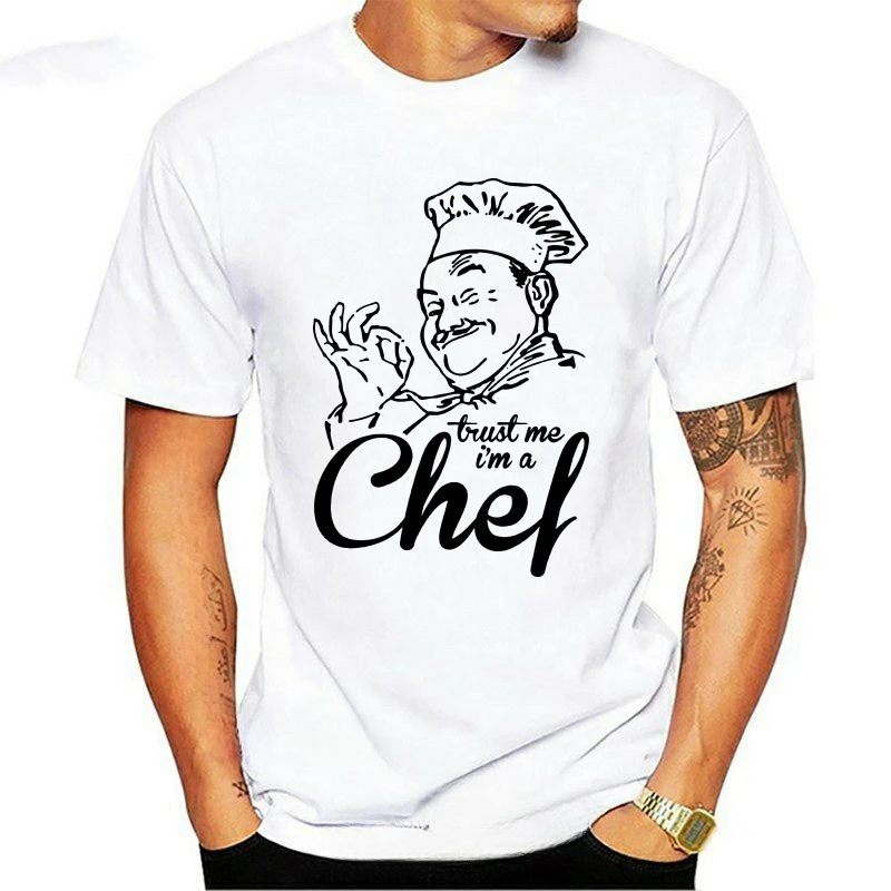 

heavyweight I Summer 2024 100% Cotton Print Mens Summer O-Neck Trust Me I'M A Chef Kitchen Cook Humour Pastry Pastry Graphics