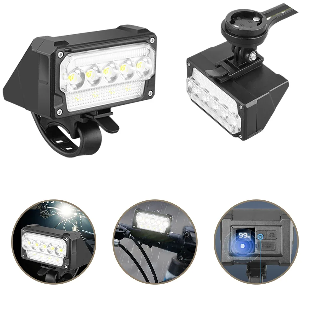 

Передний фонарь для велосипеда, супер яркая водонепроницаемая фара для велосипеда, лампа на руль, 5-уровневая регулировка яркости для езды, аксессуары для фонариков