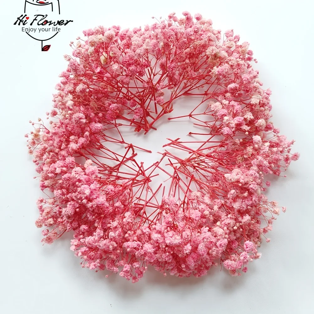 

50/100pcs Pink Breath Flowers Suitable for Wedding Home and Office Deco Boho Style Floral Wreath Halloween Christmas Decoration