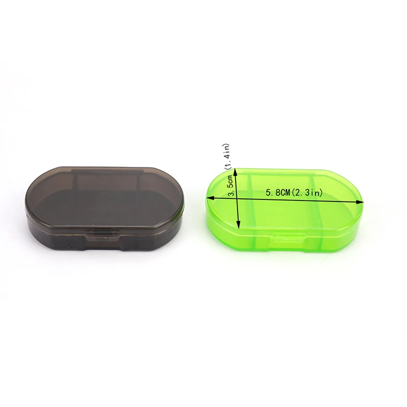 Mini Pill Box Lightweight 3 Grids Pill Organizer Medicine Storage Waterproof Pills Box Weekly Vitamin Holder Travel Pill Case