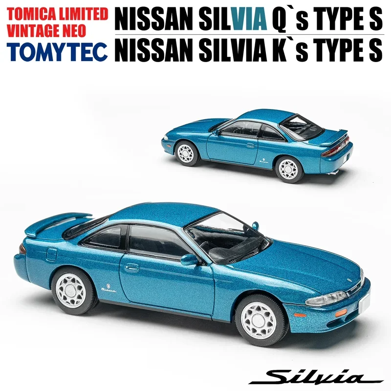 TAKARA TOMY TOMYTEC Tomica 1/64 TLV-N313a TLV-N313b NISSAN SILVIA Q'S TYPE Sโลหะผสมของเล่นมอเตอร์Diecastโลหะชุดของขวัญ