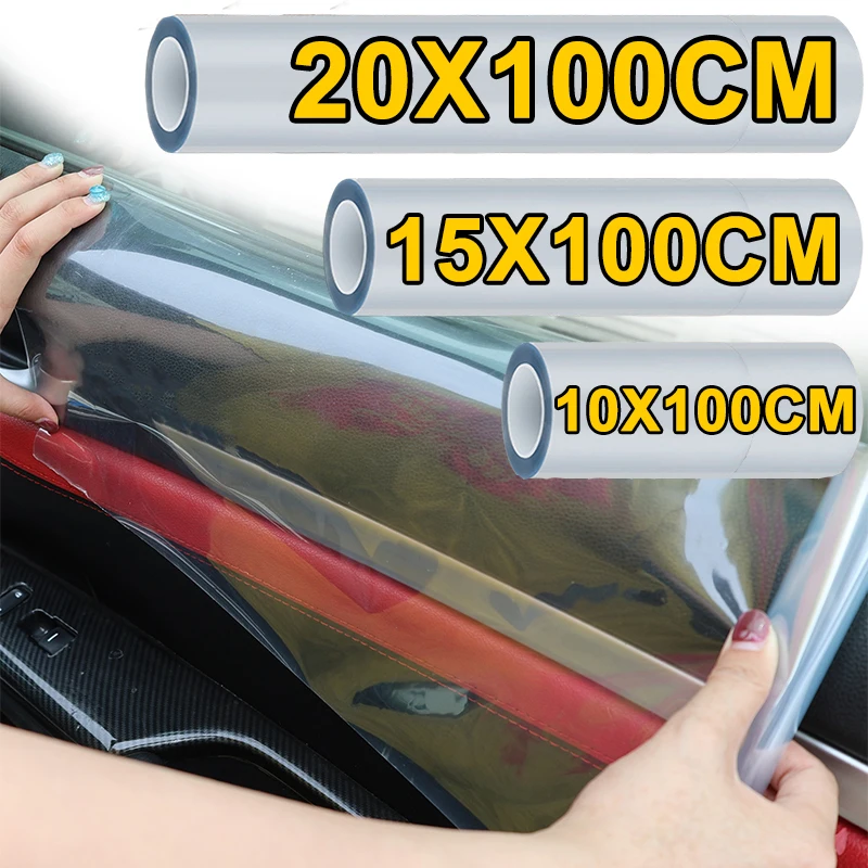 3Sizes Scratch Resistant Clear Paint Protection Films Car Film Waterproof Car Bumper Sticker Rhinocero Skin Auto Protective Film