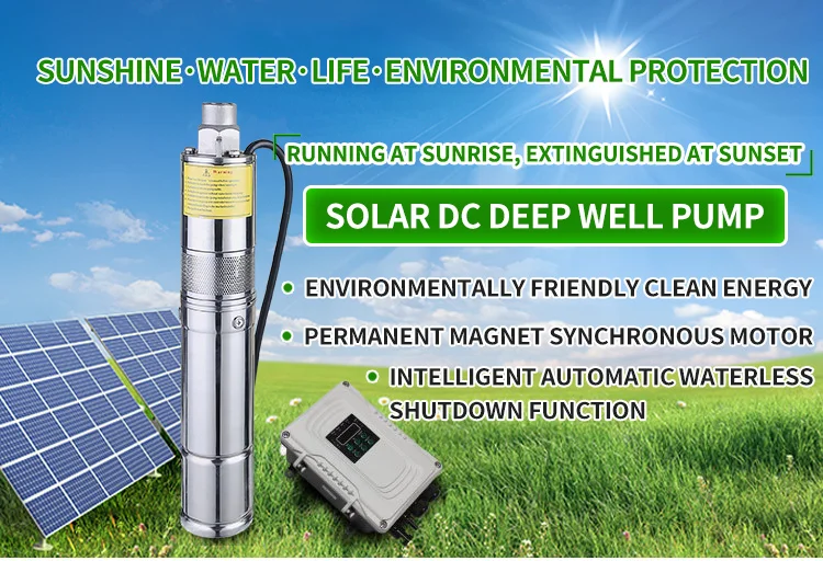 Multistage Brushless Submersible Solar Powered Water Pumps For Farm Irrigation South America