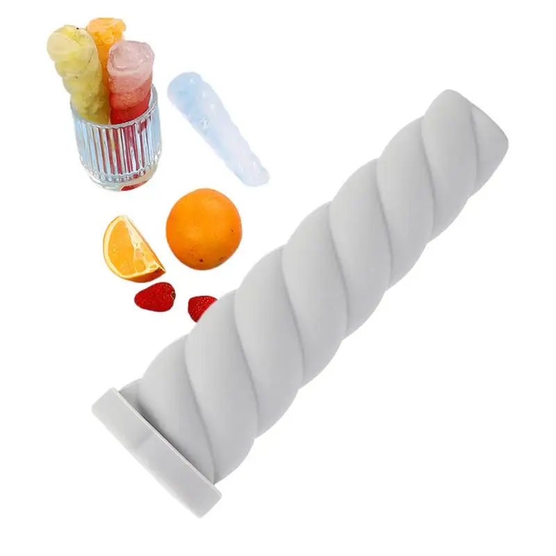 Silicone Popsicle Molds Reusable Long Silicone Ice Cream Sleeves Popsicle Maker 3-Color Freezer Tubes With Lids For Snacks