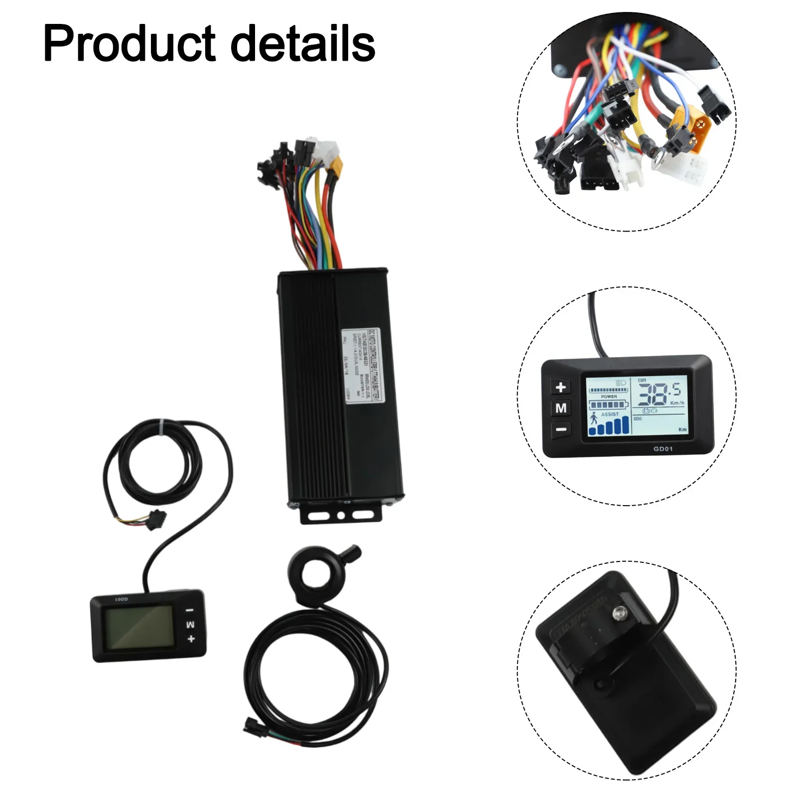 

Outdoor Cycling Black Electric Motor Controller Thumb Throttle For Ebike Brushless Suitable For 40A Motors For Electric Bike