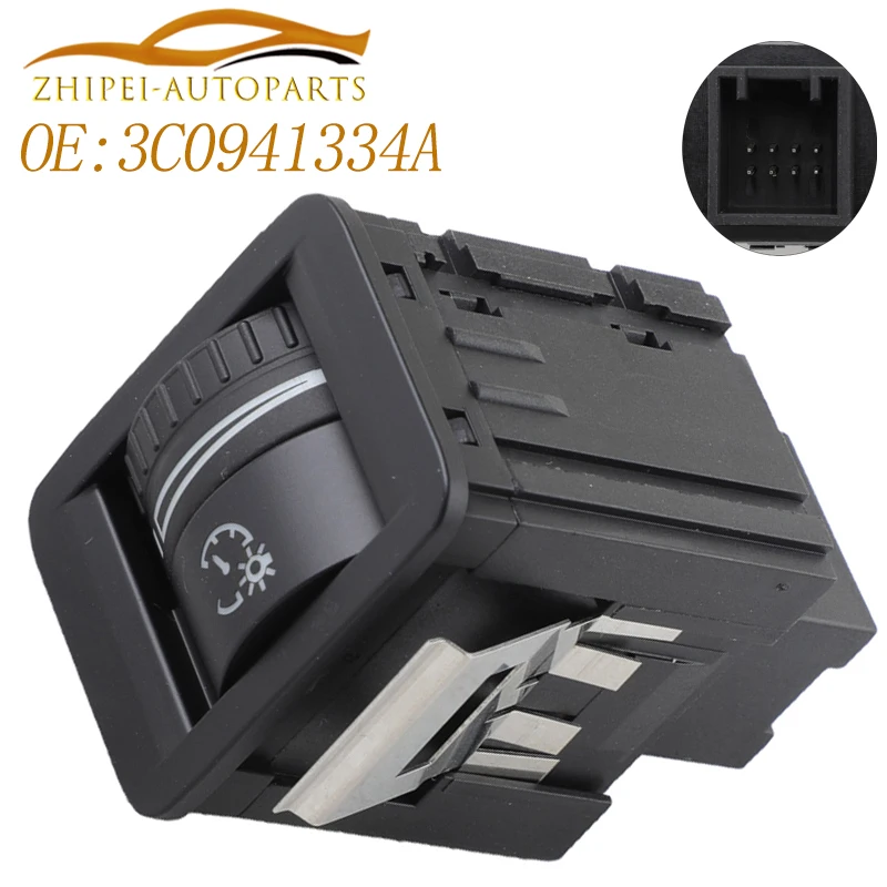 3C 0941334 Un interruptor de Control de iluminación de faros de coche apto para Volkswagen PASSAT B7 CC Sharan Alhambra AL ALHAMBRA