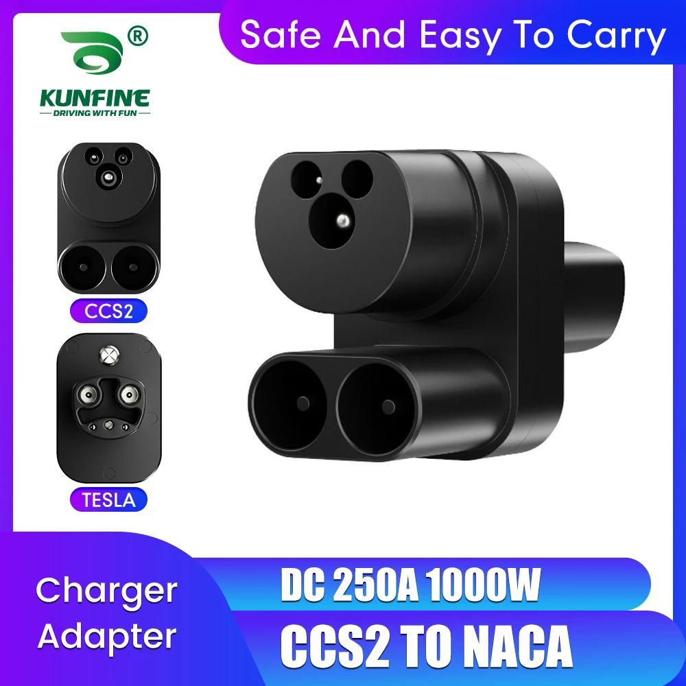 

CCS2 to Type2 Tesla EV Charging Adapter Convertor CCS Combo 2 EV Charging Compatible with Model 3/S/X/Y Electric Vehicle 400A