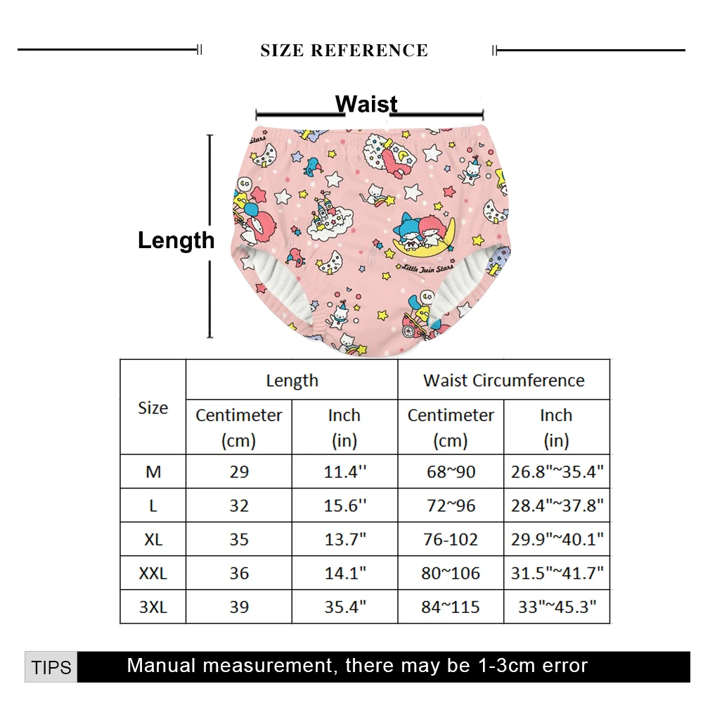 Adult Baby Potty Training Pants Absorbent Training Underwear For ABDL Night Diaper Incontinence Pad Pants