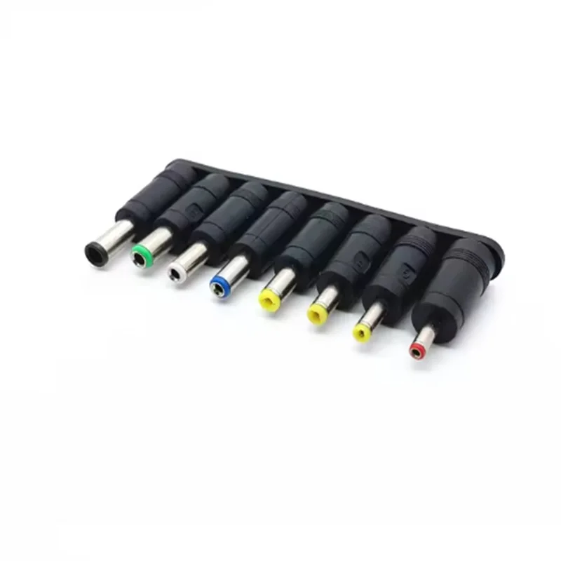 8pcs Male to Female DC power Jack Plug Adapter Connectors laptop adaptor Connector 6.3 5.5 4.8 4.0 3.5mm 2.5 2.1 1.7 1.35mm Plug