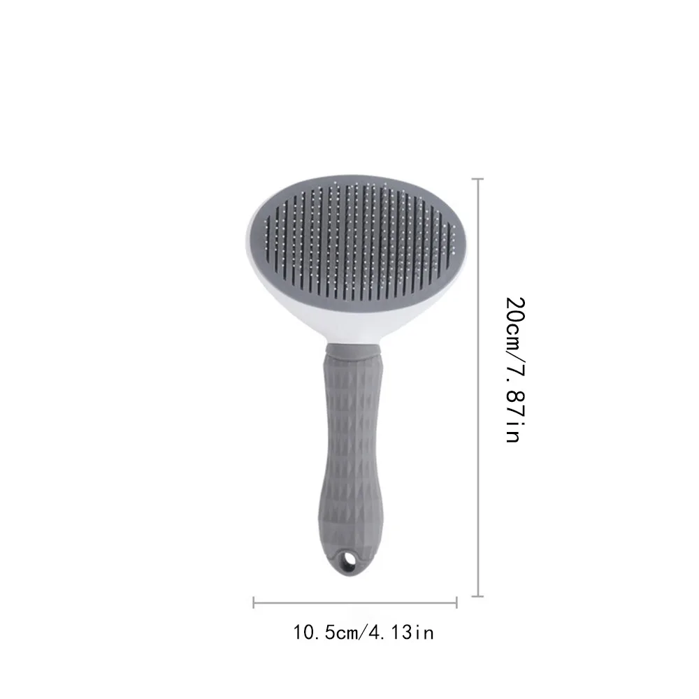 مشط لإزالة الشعر بنقرة واحدة للحيوانات الأليفة: أداة تصفيف وتزيين الشعر للقطط، مشط تلقائي لإطلاق الفرو للكلاب والحيوانات الأليفة