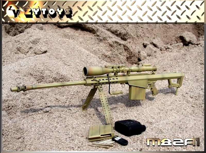 ZYTOYS ZY8015 1/6 żołnierz M82A1 broń snajperska wysokiej jakości Model figurek 12 \'\'w magazynie