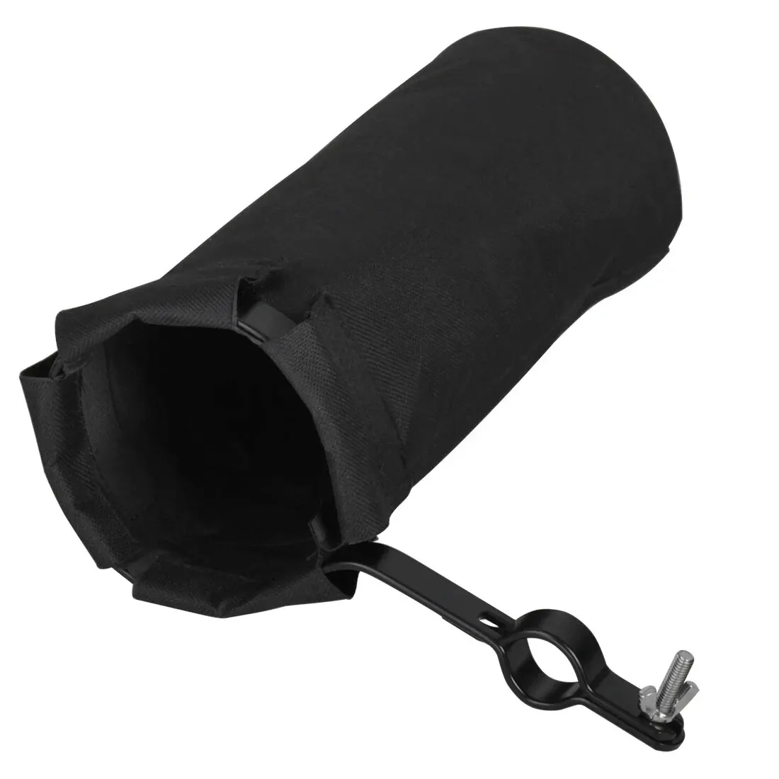 Drumstick Tube Bag Black Cylindrical Drumstick Holder Oxford Cloth Metal Clip Sturdy Percussion Drum Instrument Accessories