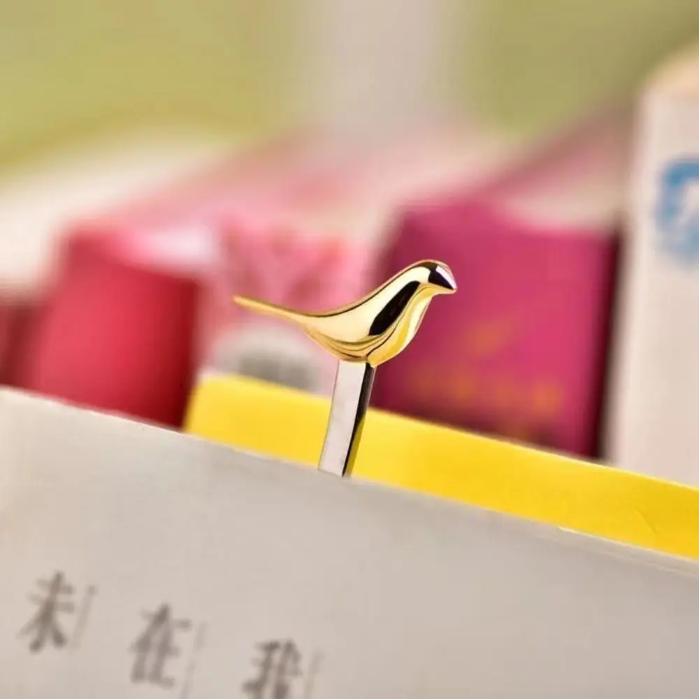 2PCS School Office Supplies Book Support Bird Cat Shaped Decoration Book Clip Pagination Mark Bookmark Reading Assistant