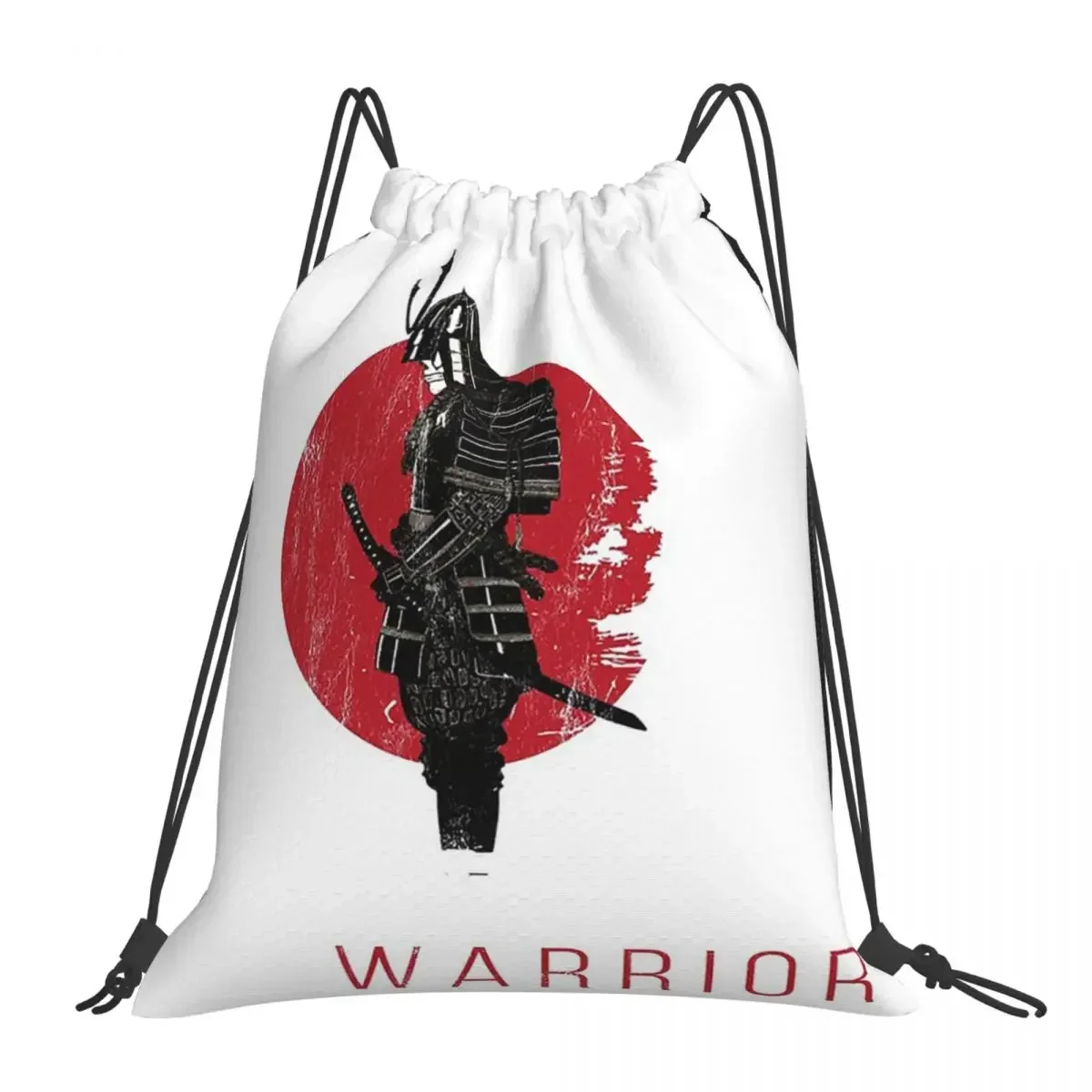 Jiu-Jitsu Warrior Japanese Bjj Gi & Black Belt Mma Backpacks Drawstring Bags Drawstring Bundle Pocket Sports Bag BookBag