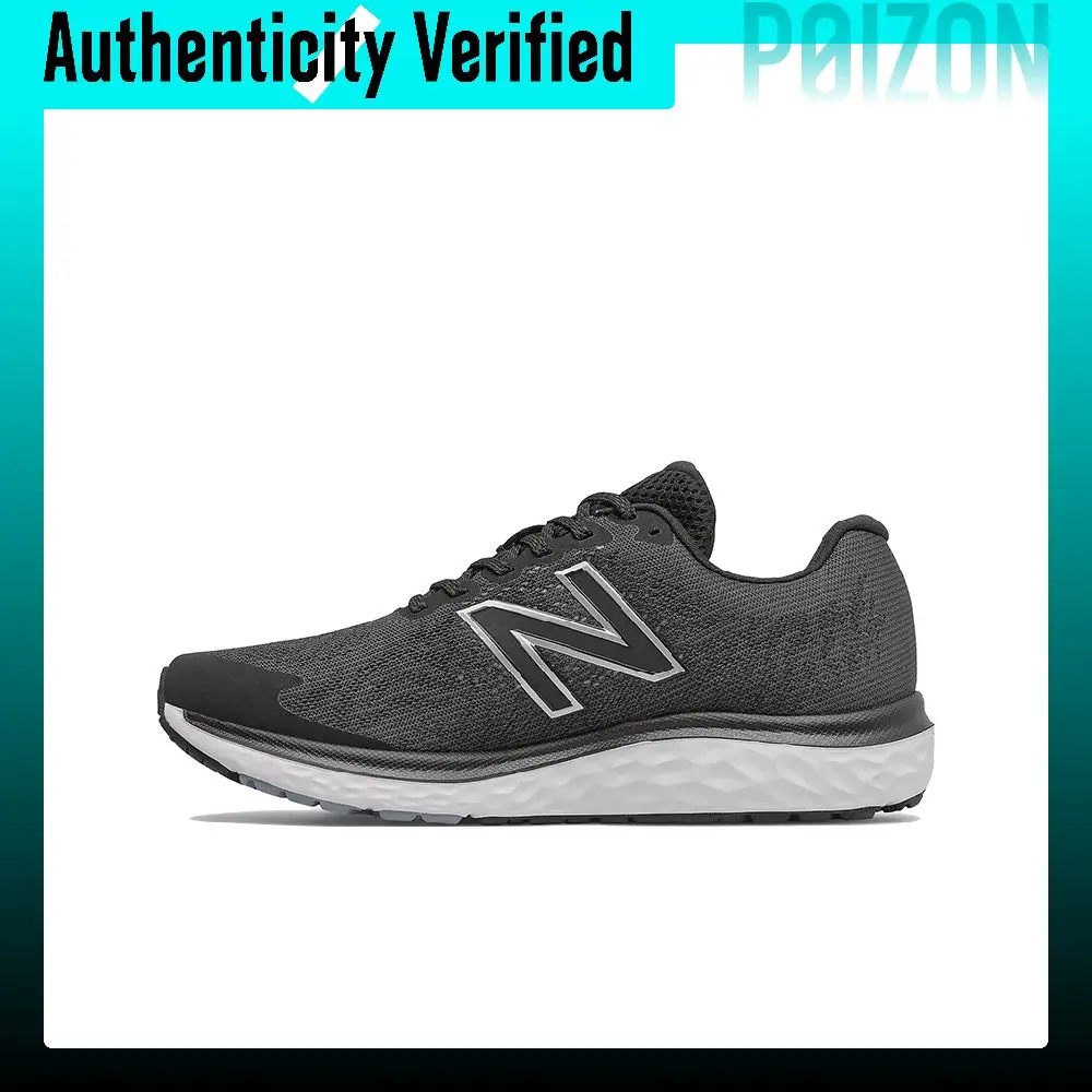 New Balance NB 680 Running Shoes Men's Low-top Black/White/Silver M680LB7
