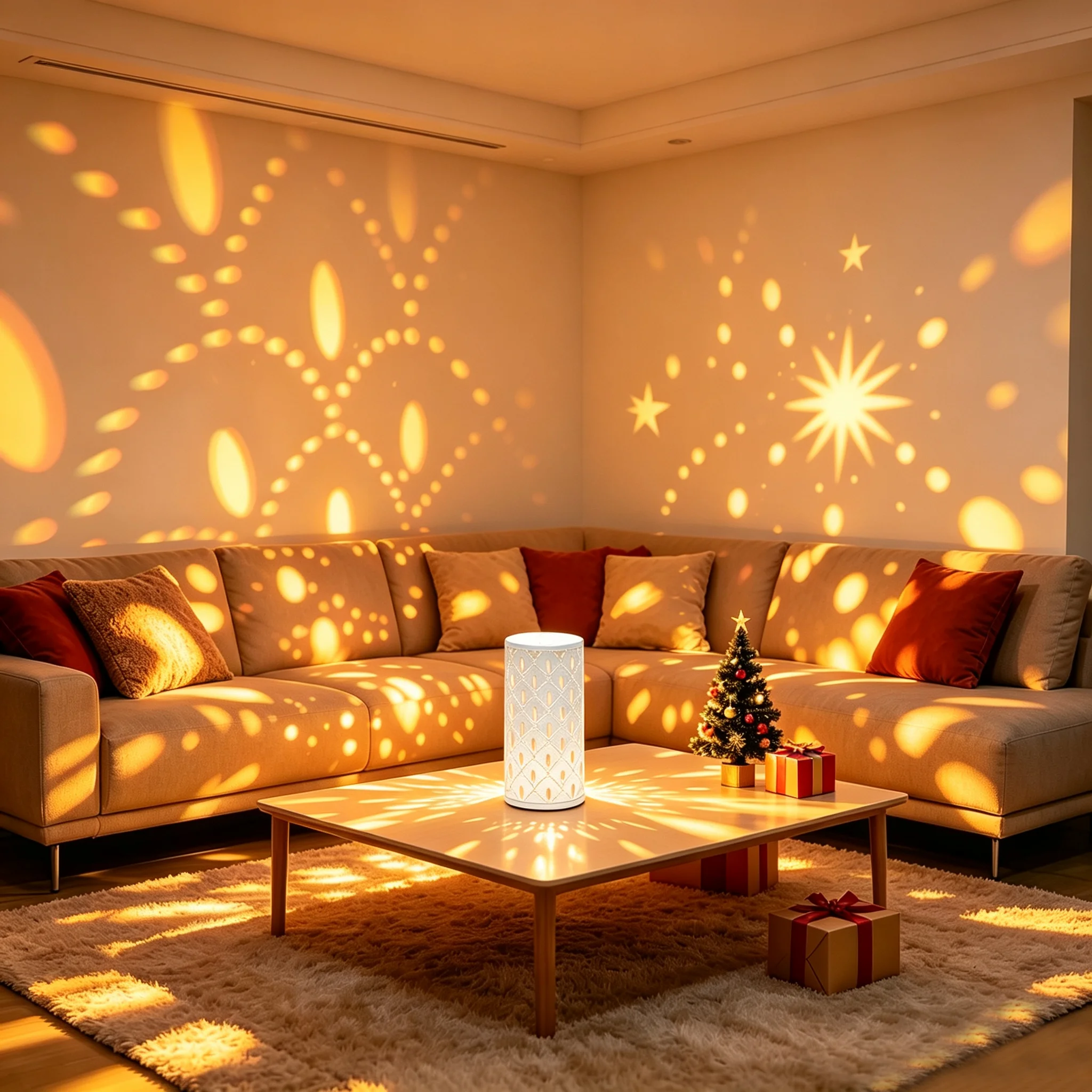 Hollow pattern night light home bedroom living room decoration atmosphere light holiday party decoration light